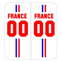Stickers plaque Maillot champion du monde personnalisable