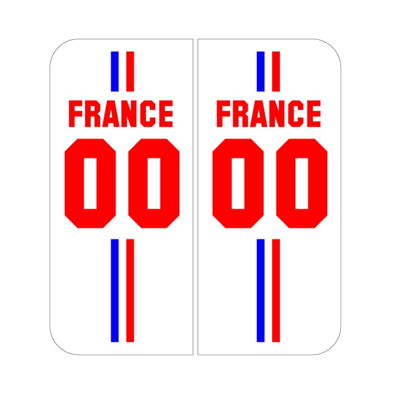 Stickers plaque Maillot champion du monde personnalisable Stickers plaque Maillot champion du monde personnalisable