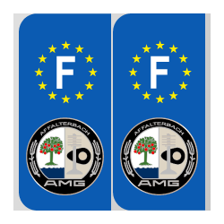 Stickers plaque logo AMG