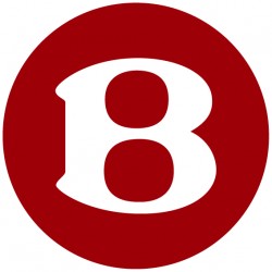Bentley logo B rouge