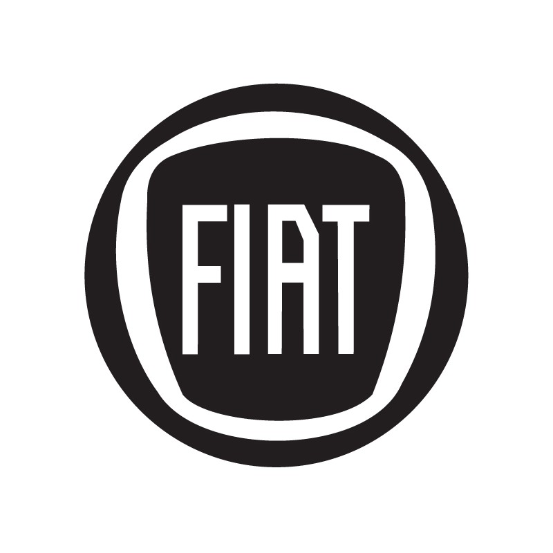 Fiat logo noir et blanc