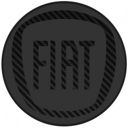 Fiat logo carbone