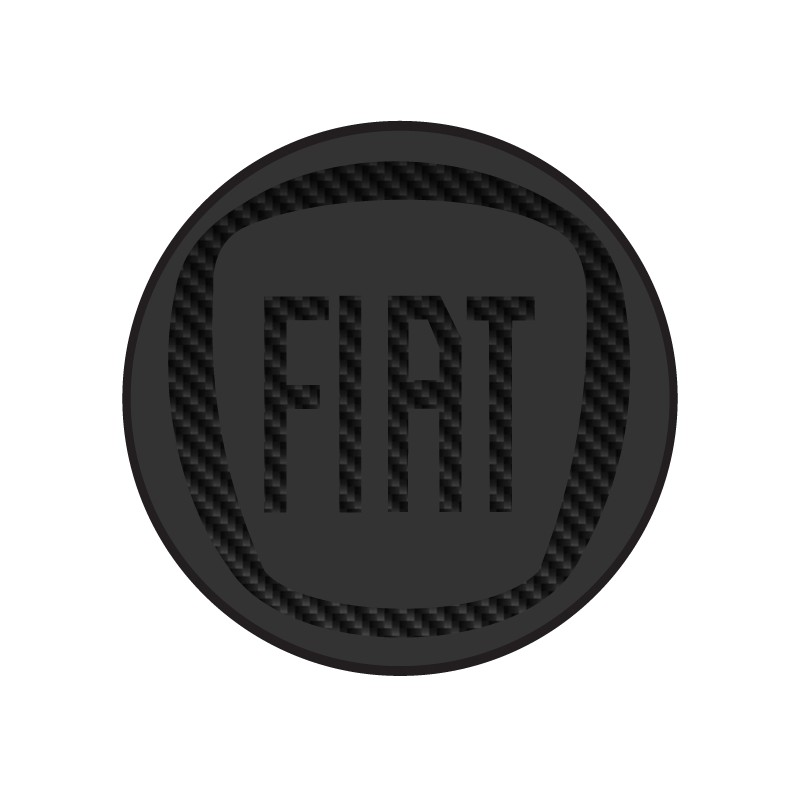 Fiat logo carbone Fiat logo carbone