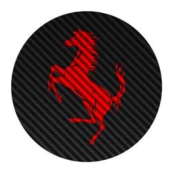 Ferrari façon carbone rouge