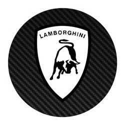 Lamborghini blanc façon carbone