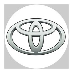 Toyota logo fond blanc