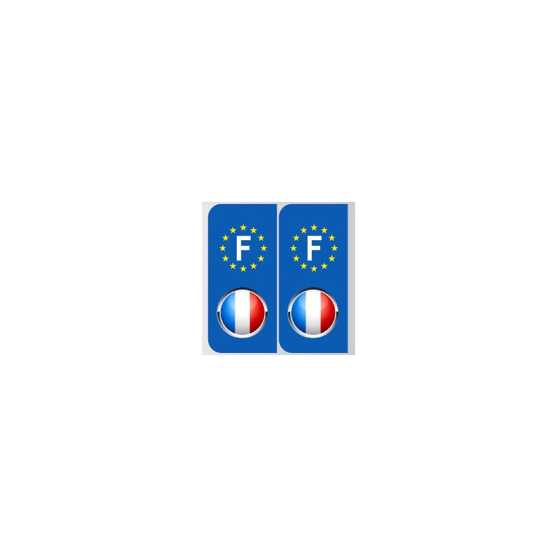 Stickers plaque logo drapeau français Stickers plaque logo drapeau français