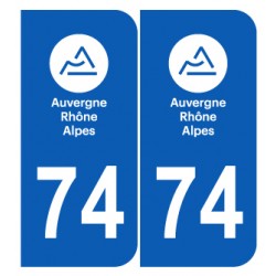 Département 74 Haute Savoie nouveau logo auvergne rhone alpes