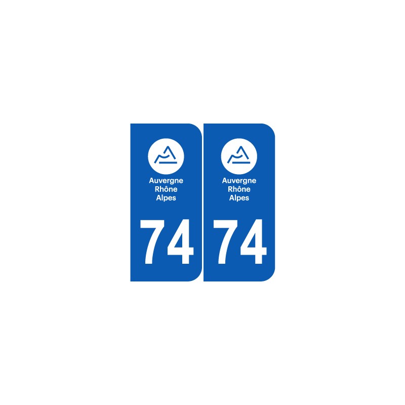 Département 74 Haute Savoie nouveau logo auvergne rhone alpes
