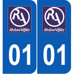 Département 01 Ain ancien logo rhone alpes