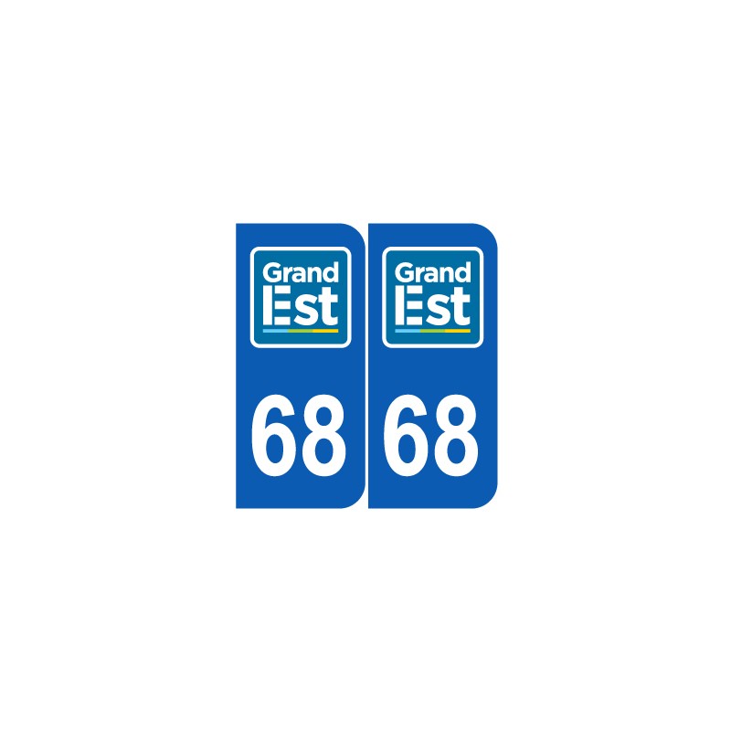 Département 68 Haut Rhin nouveau logo grand est