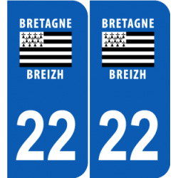 Département 22 Côtes d'Armor région bretagne
