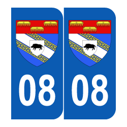 Département 08 Ardennes blason logo champagne ardenne