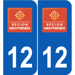 Département 12 Aveyron ancien logo région midi pyrénées