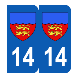 Département 14 calvados blason logo basse normandie