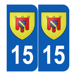 Département 15 cantal ancien logo région auvergne