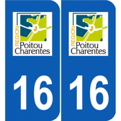 Département 16 Charente ancien logo région poitou charentes