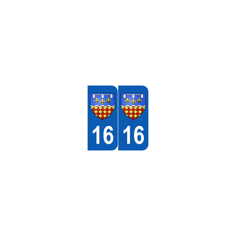 Département 16 Charente blason logo région poitou charentes Département 16 Charente blason logo région poitou charentes