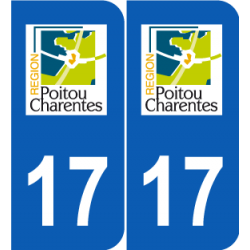 Département 17 Charente Maritime ancien logo région poitou charentes
