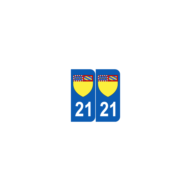 Département 21 Côte d'Or blason région bourgogne Département 21 Côte d'Or blason région bourgogne