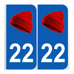 Département 22 Côtes d'Armor bonnet rouge