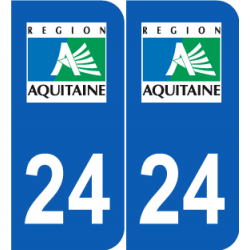 Département 24 Dordogne ancien logo région aquitaine