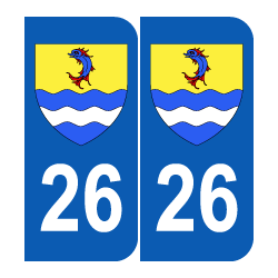 Département 26 Drôme blason logo région rhone alpes