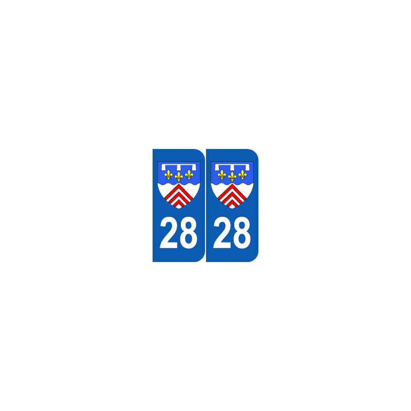 Département 28 Eure et Loir blason logo région centre