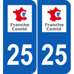 Département 25 Doubs ancien logo région franche comté