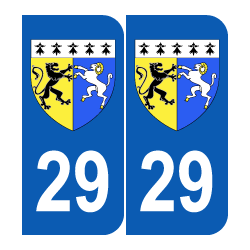 blason Département 29 Finistère région bretagne