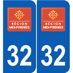 Département 32 Gers ancien logo region midi pyrennees