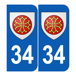 Département 34 hérault blason logo région languedoc roussillon