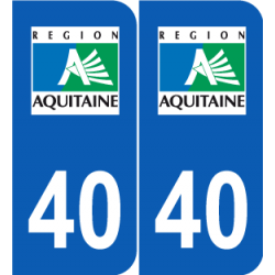 Département 40 Landes ancien logo région aquitaine