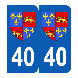 Département 40 Landes blason logo région aquitaine