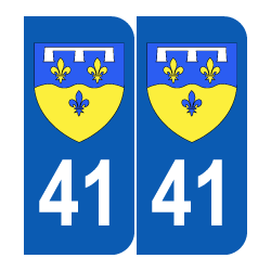 Département 41 Loir et Cher blason logo région centre
