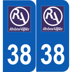Département 38 Isère ancien logo région rhone alpes