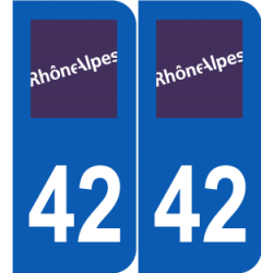 Département 42 Loire ancien logo région rhone alpes