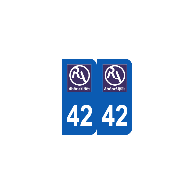 Département 42 Loire ancien logo région rhone alpes Département 42 Loire ancien logo région rhone alpes
