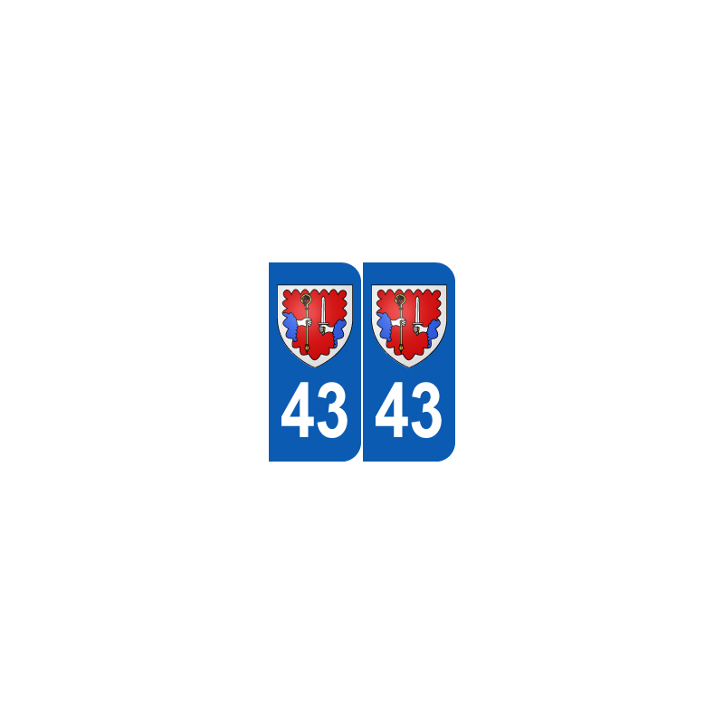 Département 43 Haute Loire blason logo région auvergne