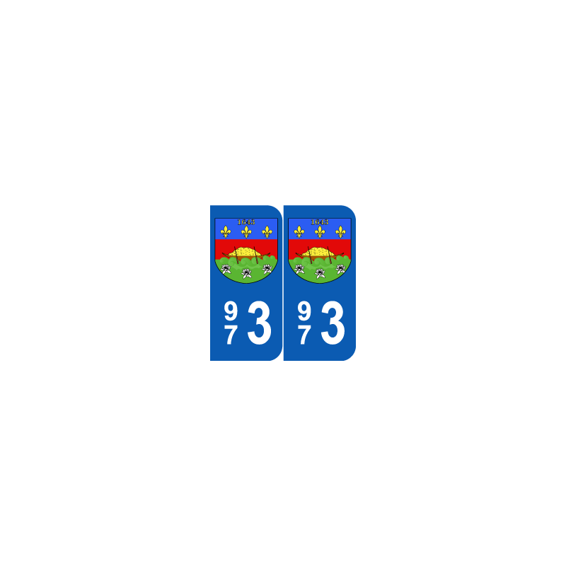 Département 973 Guyane blason Département 973 Guyane blason