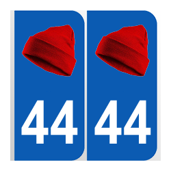 Département 44 Loire Atlantique bonnet rouge