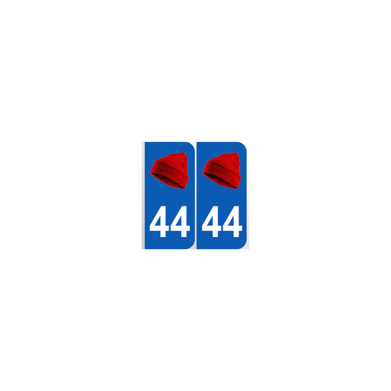 Département 44 Loire Atlantique bonnet rouge