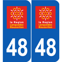 Département 48 Lozère ancien logo région languedoc roussillon