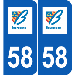 Département 58 Nièvre ancien logo région bourgogne