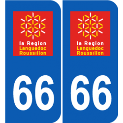 Département 66 Pyrénées Orientales ancien logo région languedoc roussillon