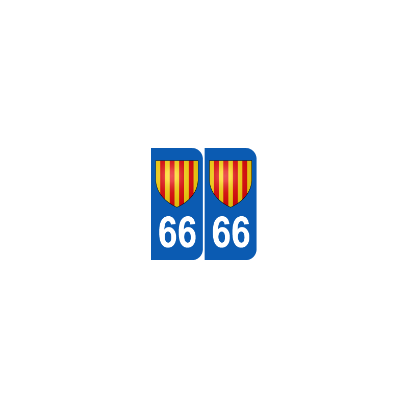 Département 66 Pyrénées Orientales blason logo région languedoc roussillon