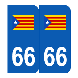 Département 66 Catalogne estelada blava