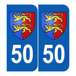 Département 50 Manche blason logo région basse normandie
