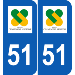 Département 51 Marne ancien logo région champagne ardenne