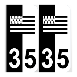 Département 35 drapeau breton